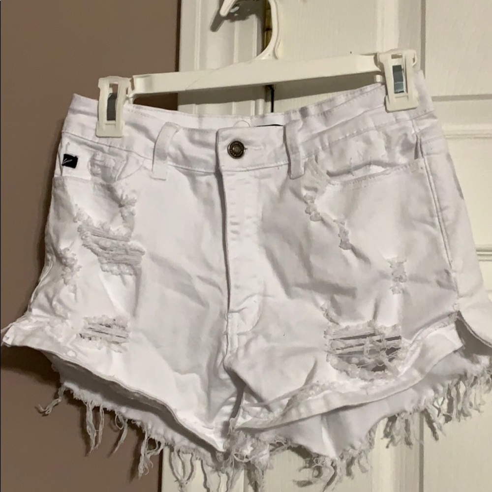 White KanCan Jean Shorts